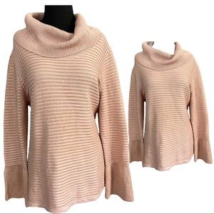 CALVIN KLEIN Orange Cowl Neck Sweater